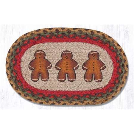 CAPITOL IMPORTING CO 10 x 15 in Gingerbread Men Printed Oval Swatch 81111GBM